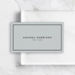 Carte De Visite Boutique minimaliste de luxe gris/noir<br><div class="desc">Un design élégant et raffiné élève votre nom ou nom d'entreprise par un style minimal et moderne. La fine bordure noire est ancrée sur un arrière - plan gris pour donner une impression de luxe à ce modèle carte de visite classique. © 1201AM CREATIVE</div>