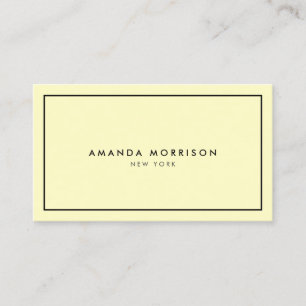 Carte De Visite Boutique minimaliste de luxe Jaune/Noir