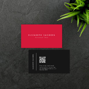 Carte De Visite Boutique minimaliste moderne de luxe QR CODE Busin