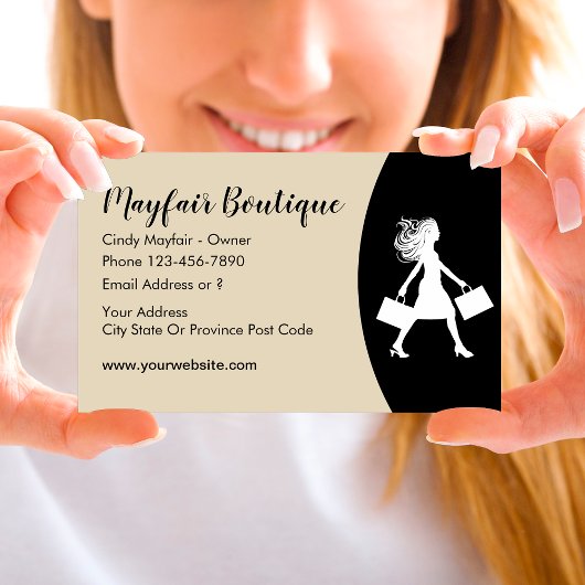 Carte De Visite Boutique Mode femme