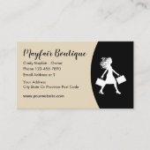Carte De Visite Boutique Mode femme (Devant)