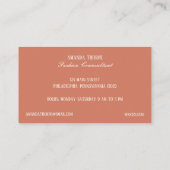 Carte De Visite Boutique Mode Fleur de Lis (Dos)