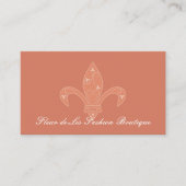 Carte De Visite Boutique Mode Fleur de Lis (Devant)
