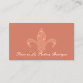 Carte De Visite Boutique Mode Fleur de Lis (Devant)