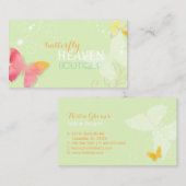 Carte De Visite Boutique mode papillon Heaven (Devant / Derrière)