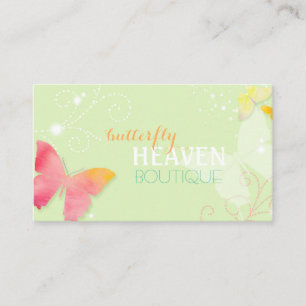 Carte De Visite Boutique mode papillon Heaven