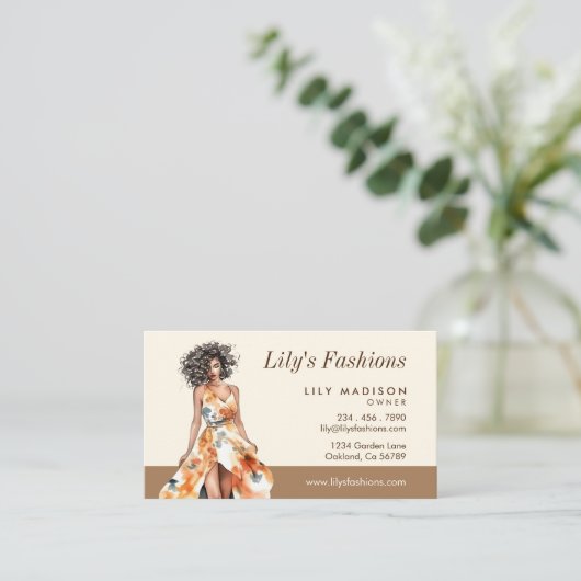 Carte De Visite Boutique moderne (Debout devant)