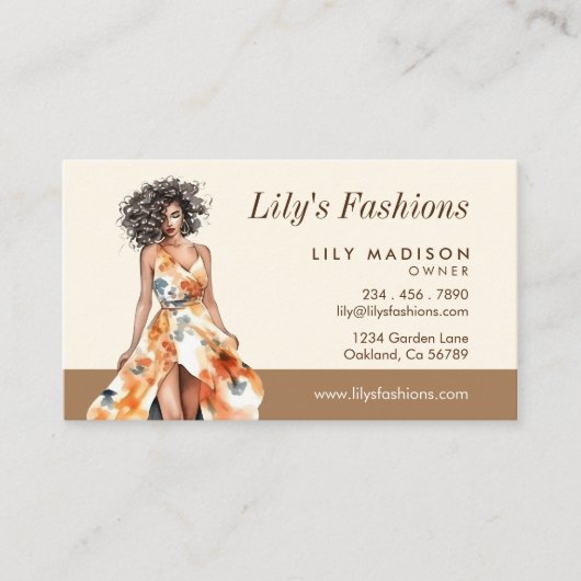 Carte De Visite Boutique moderne (Devant)