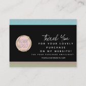 Carte De Visite Boutique moderne Beauté Rainbow Merci Logo (Devant)