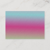 Carte De Visite Boutique moderne Beauté Rainbow Merci Logo (Dos)