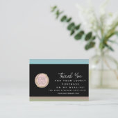 Carte De Visite Boutique moderne Beauté Rainbow Merci Logo (Debout devant)