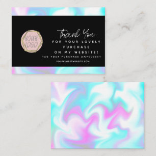 Carte De Visite Boutique Moderne Logo Merci Teinture