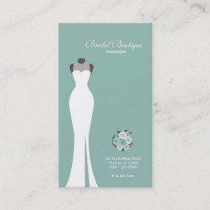 Carte De Visite Boutique nuptiale - Choisissez votre couleur arriè