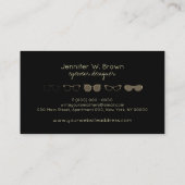 Carte De Visite Boutique optique spécialisée lunettes de soleil do (Dos)