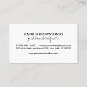 Carte De Visite Boutique personnalisée de Noël (Dos)