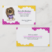 Carte De Visite Boutique pour animaux de compagnie design Pomerani (Devant / Derrière)