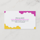 Carte De Visite Boutique pour animaux de compagnie design Pomerani (Dos)