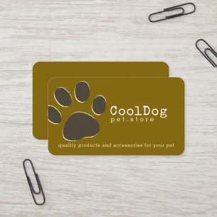 Carte De Visite Boutique pour animaux de compagnie professionnelle