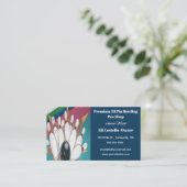Carte De Visite Boutique Pro Bowling Editable (Debout devant)