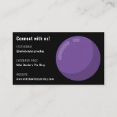 Carte De Visite Boutique Pro Bowling Professionnel | Noir (Dos)