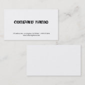 Carte De Visite Boutique professionnelle avec police Grunge (Devant / Derrière)
