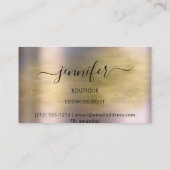 Carte De Visite Boutique professionnelle Gold Purple (Dos)