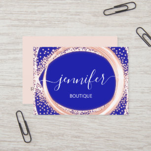 Carte De Visite Boutique professionnelle maquillage Beauté rose Ro