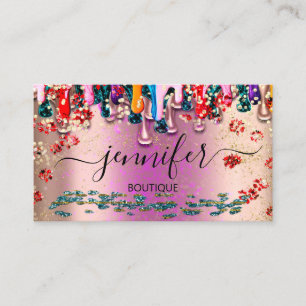 Carte De Visite Boutique professionnelle Parties scintillant Lecte