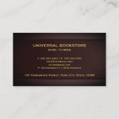 Carte De Visite Boutique professionnelle personnalisée Red Maroon  (Dos)