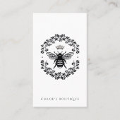Carte De Visite Boutique Queen Bee Crown Laurel (Devant)