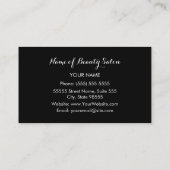 Carte De Visite Boutique Salon Red Bow (Dos)