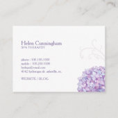 Carte De Visite Boutique Spa Hydrangeas (Dos)