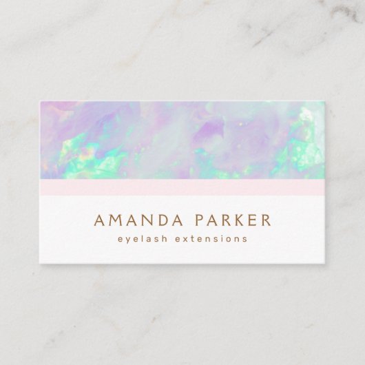 Carte De Visite Boutique spa opale à la mode (Devant)