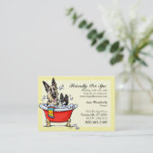 Carte De Visite Boutique Spa pour animaux de compagnie Happy Fancy (Debout devant)