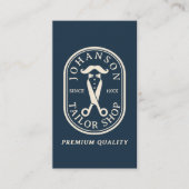 Carte De Visite Boutique sur mesure des ciseaux (Devant)