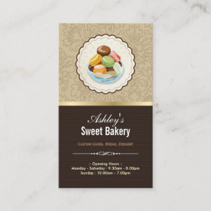 Carte De Visite Boutique Sweet Bakery - Macarons parisiens françai