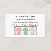 Carte De Visite Boutique T-shirt (Dos)