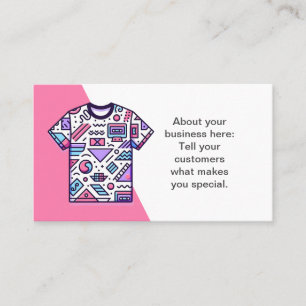 Carte de visite Boutique Tee - shirt personnalisab