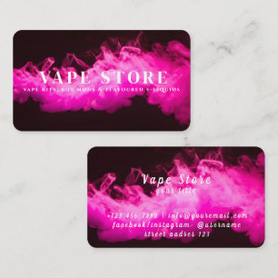 Carte De Visite Boutique Vape Tabac Cigarette