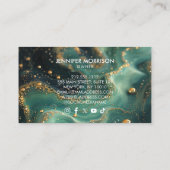 Carte De Visite Boutique Vert Émeraude (Dos)