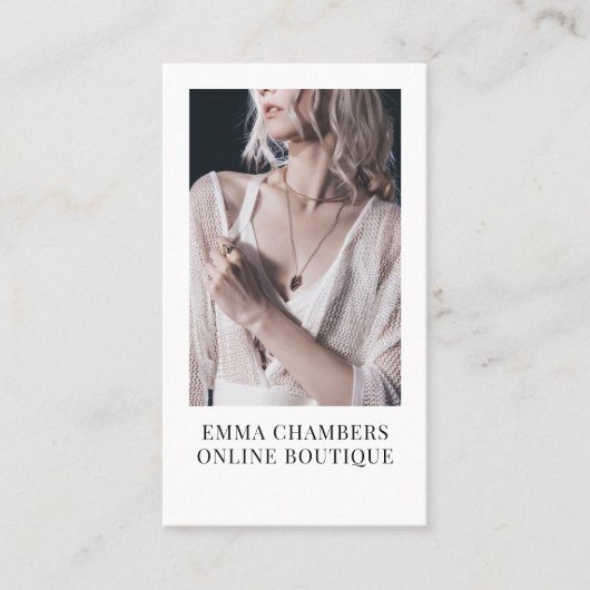 Carte De Visite Boutique Vêtements en ligne (Devant)