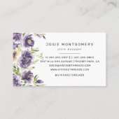 Carte De Visite Boutique Vêtements | Logo du cintre à fleurs (Dos)