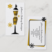 Carte De Visite Boutique Vêtements - Mannequin Jaune Plaid (Devant / Derrière)