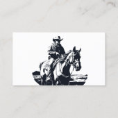 Carte De Visite Boutique Western Cowboy Horses (Dos)