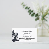 Carte De Visite Boutique Western Cowboy Horses (Debout devant)