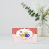 Carte De Visite Boutiques De Cupcake Chic Whimsical (Debout devant)