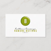 Carte De Visite Bouton de ballon (Devant)