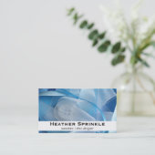 Carte De Visite Bouton et ruban (Debout devant)