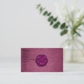 Carte De Visite Bouton mignon de fleur (Debout devant)
