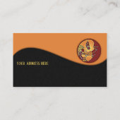 Carte De Visite Bouton paysage - Plume de lune Kokopelli 1 (Dos)